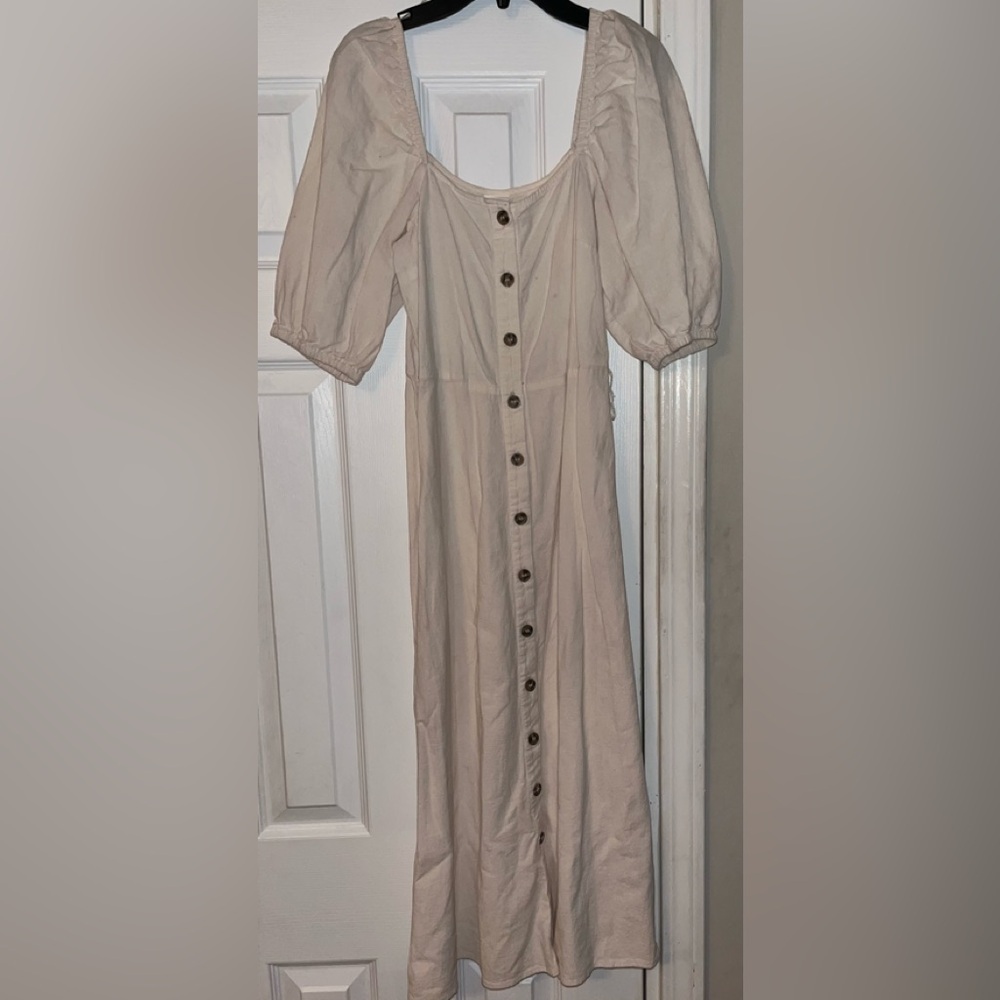 NWOT, H&M Cream Color Dress, Size XXS